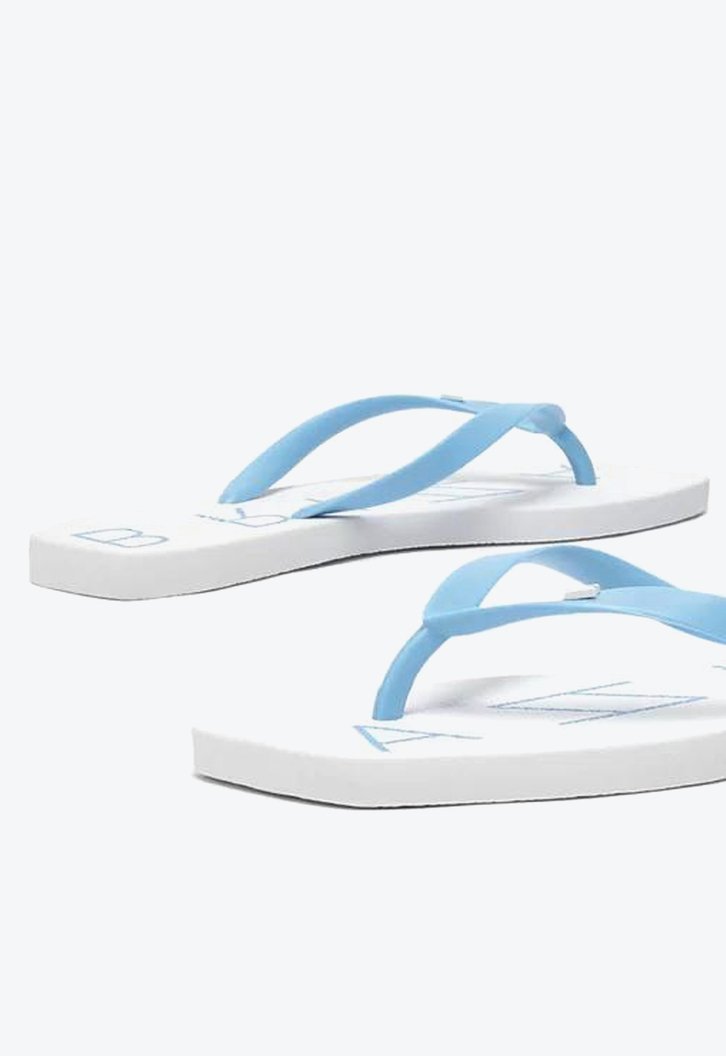 Chinelo De Dedo Branco Azul Brizza Tira