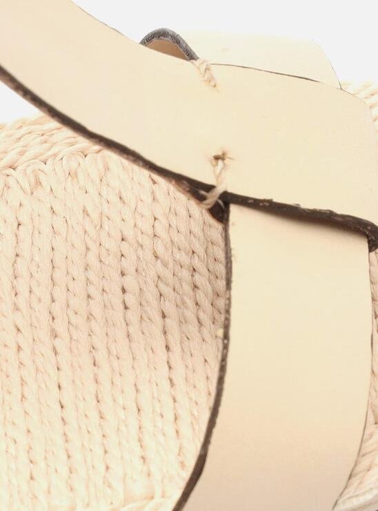 SANDÁLIA OFF-WHITE AREZZO COURO BLOCO FLARE