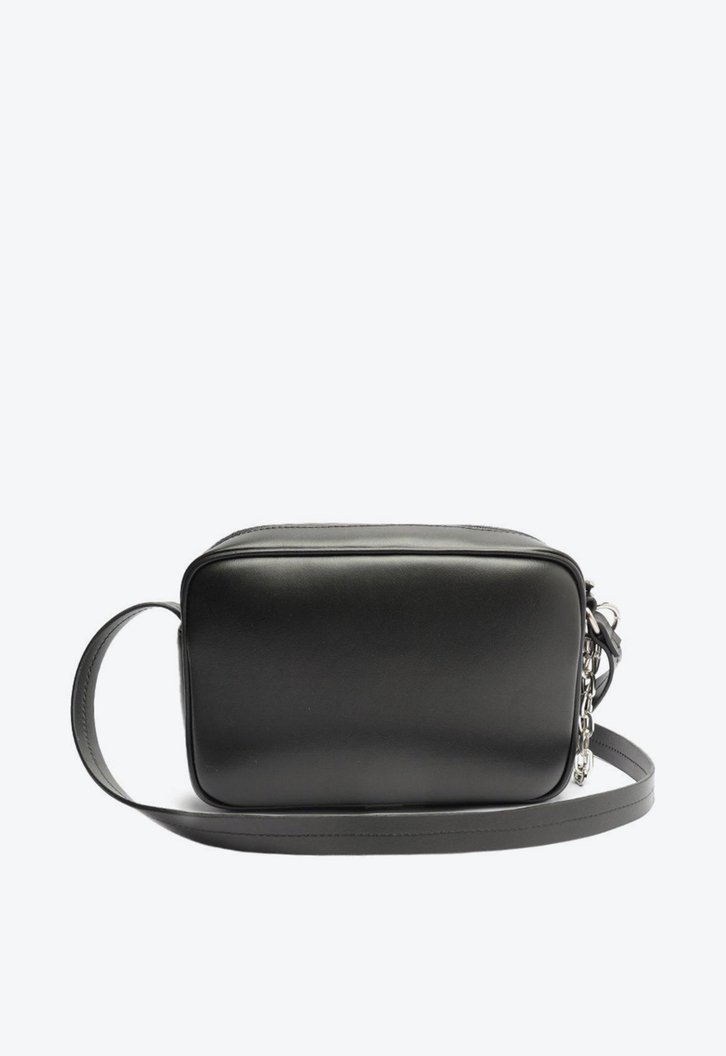 Bolsa Tiracolo Preta Correntes Média