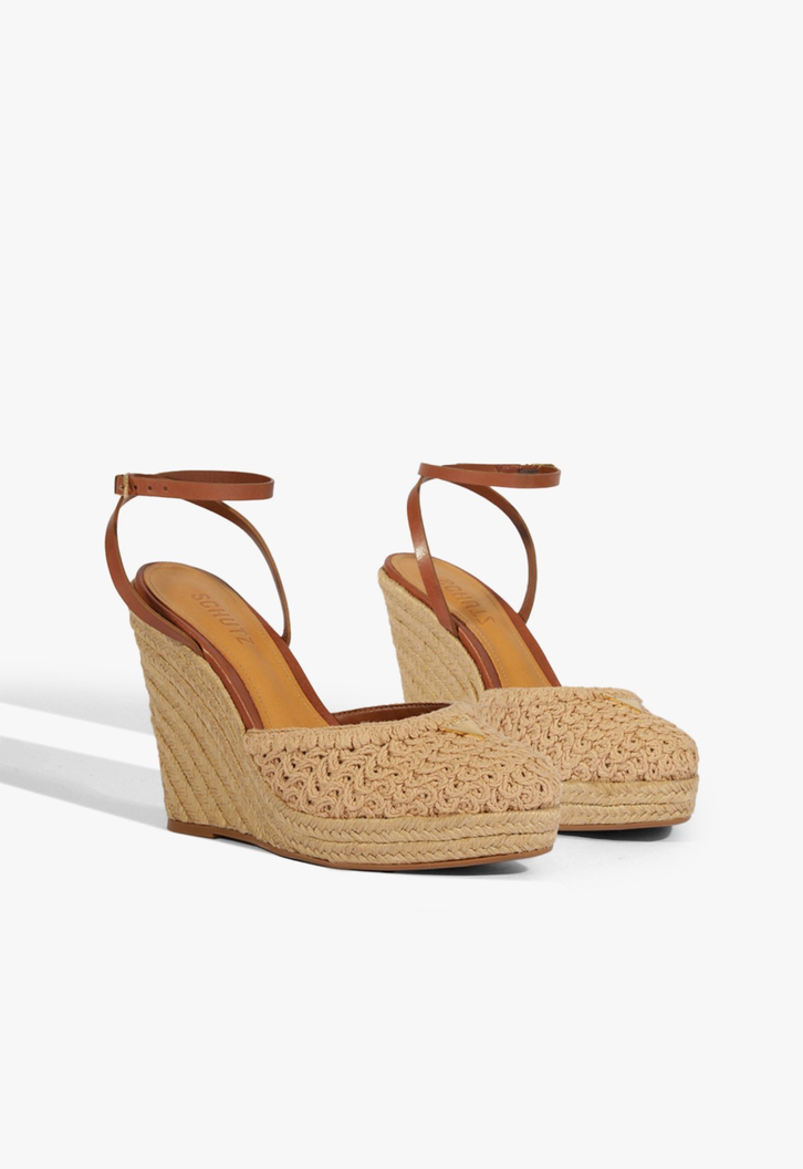 Sandália Espadrille Natural Marrom