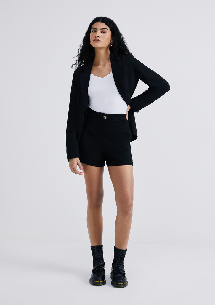 Blusa Branca Básica Hering Manga Longa Slim Decote V