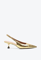 Slingback Dourado Vicenza Servia