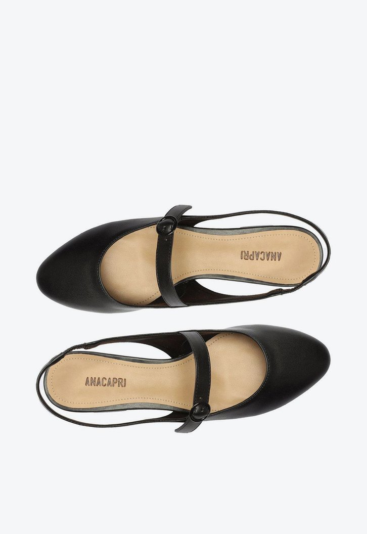 Sapato Chanel Salto Bloco Preto Classy