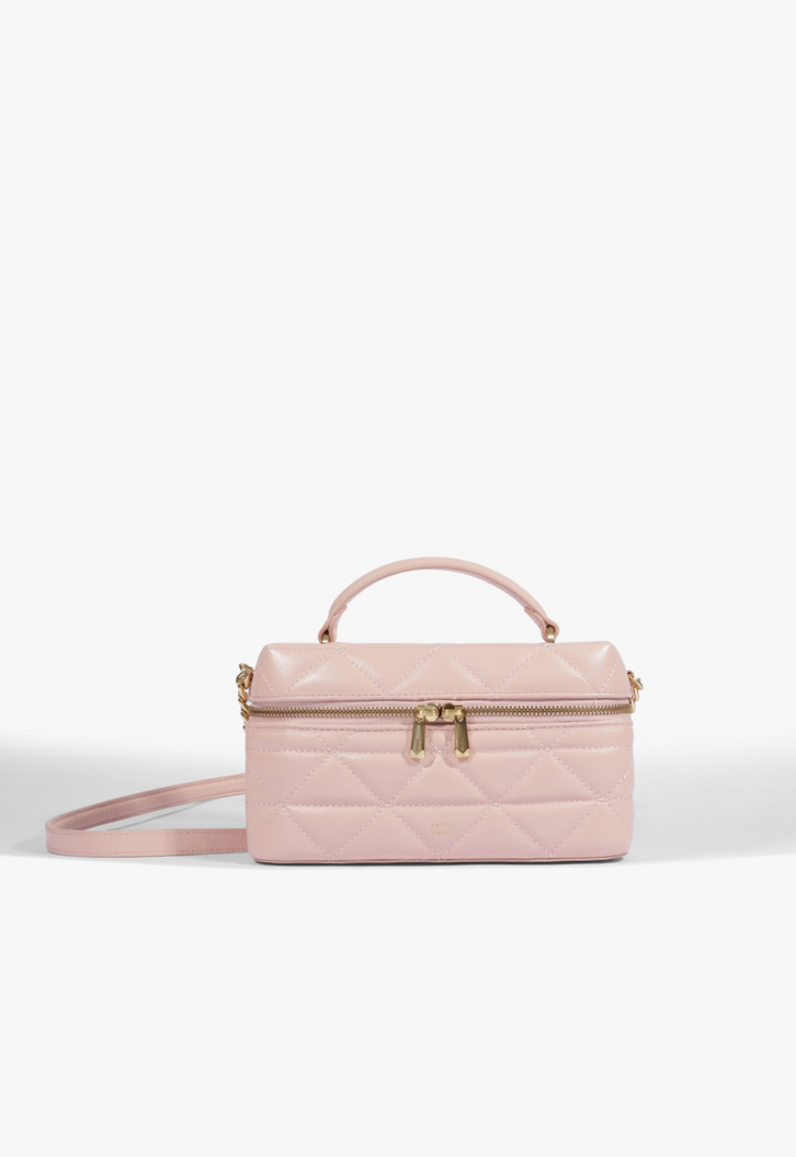 Bolsa Satchel Vanity Média Couro Rosa | ZZ MALL
