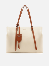 Bolsa Shopping Off-white Arezzo Grande