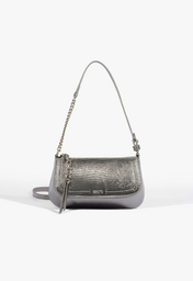 Bolsa Tiracolo Pequena Tina Prata