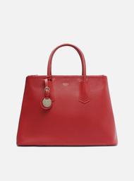 Bolsa Tote Vermelha Arezzo Giorno Grande Bag Charm
