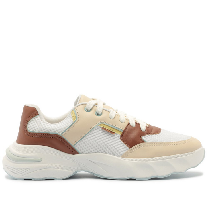 Tênis Chunky Branco Detalhe Azul