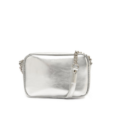 Bolsa Tiracolo Pequena Essencial Prateada