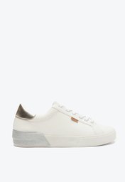 Tênis Branco Anacapri Sola Alta E Detalhe Prata Siena