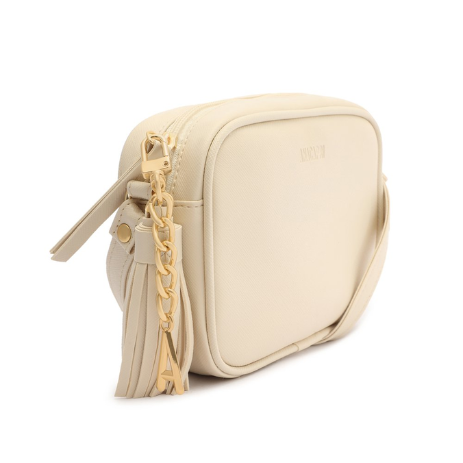 Bolsa Tiracolo Off-white Anacapri Barbicacho Pequena