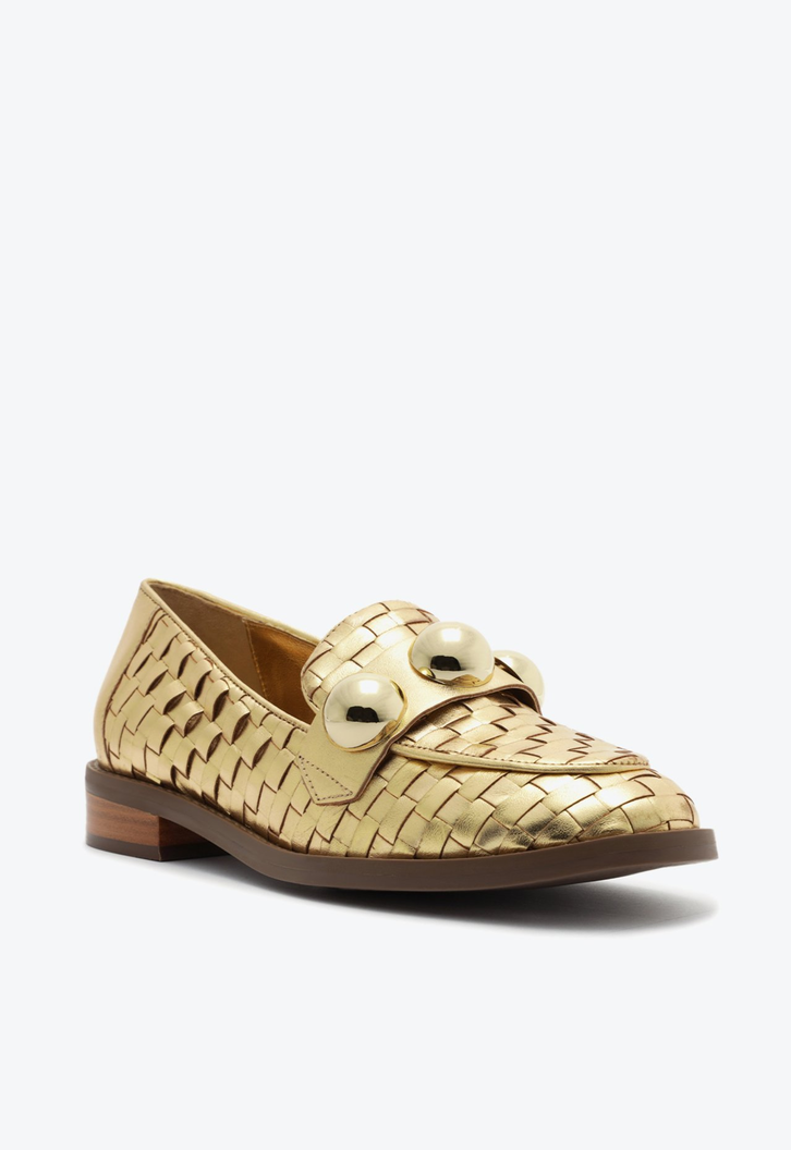 Mocassim Dione Dourado