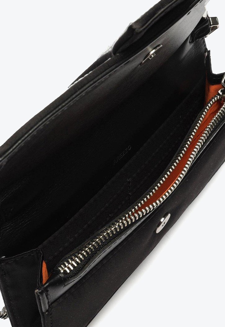 Bolsa Tiracolo Preta Arezzo Cetim Pequena