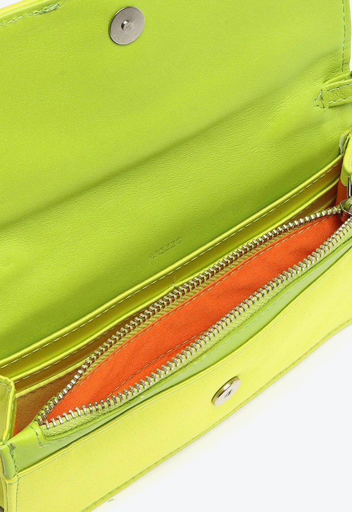 Bolsa Tiracolo Verde Arezzo Cetim Pequena