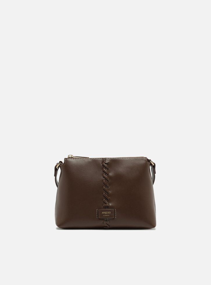 Bolsa Tiracolo Marrom Pequena