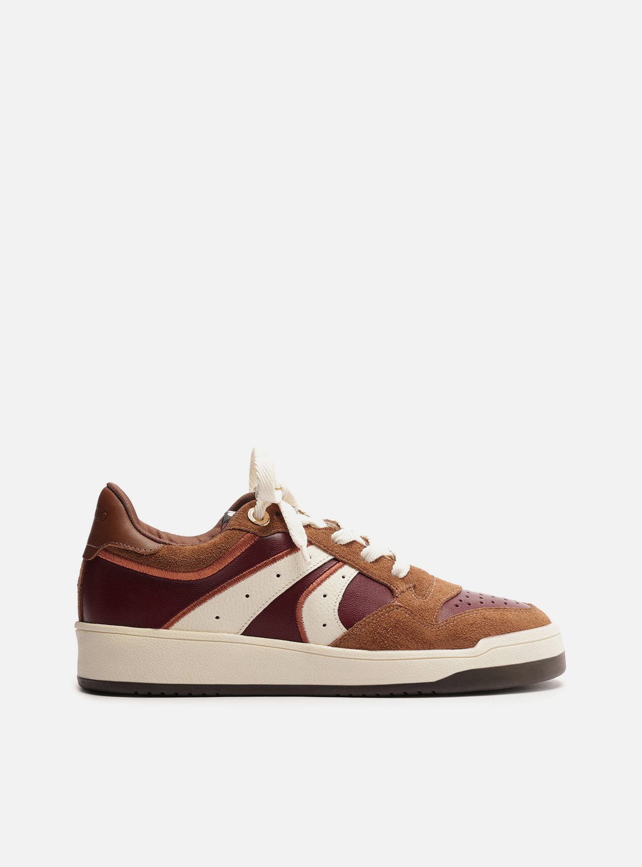 Tênis Marrom Multimaterial Amarração Mix Urban | ZZ MALL