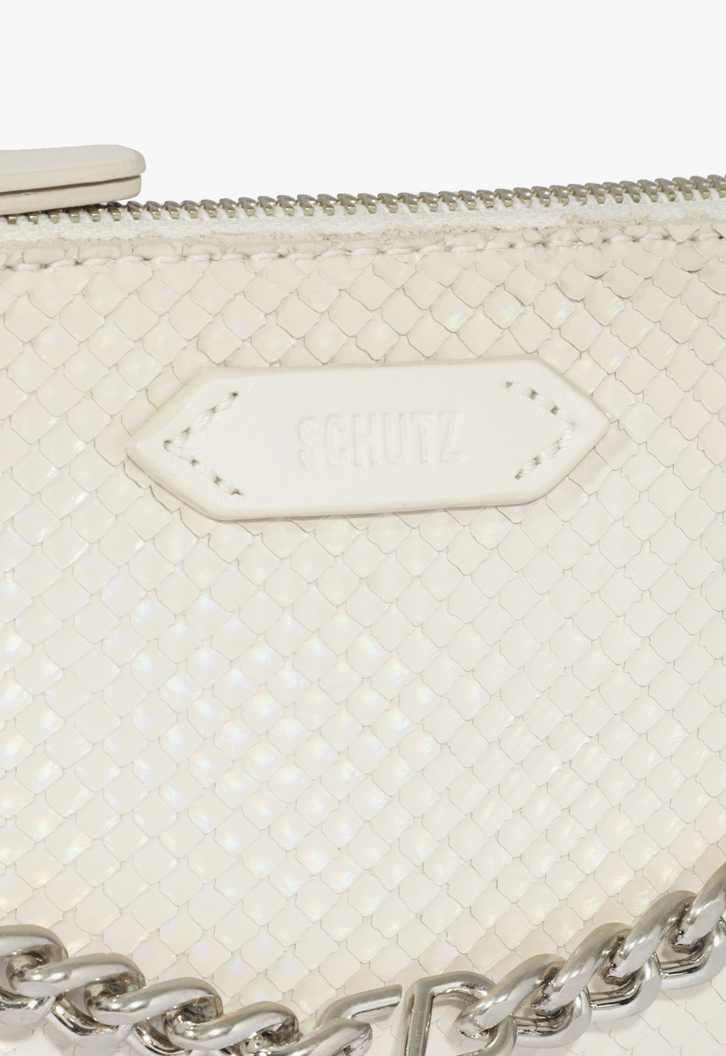 Bolsa Tiracolo Branca Schutz Emmy Snake