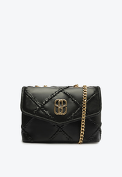 Bolsa Tiracolo Preta Schutz Média Shay Couro
