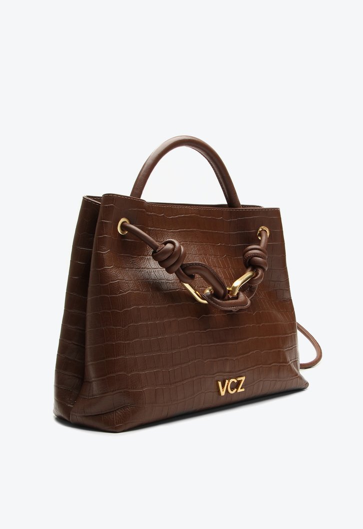 Bolsa Tote Mika Média Marrom