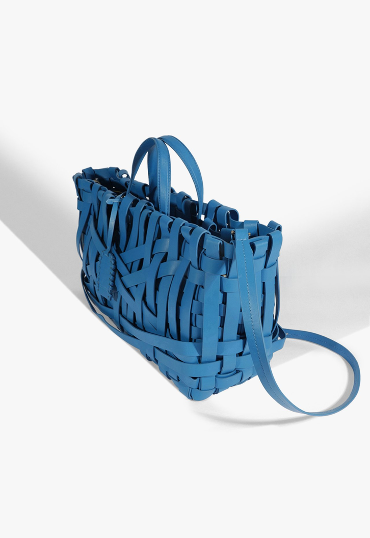 フルサト Bolsa Tote Azul Schutz Média Raylay Couro | ZZ MALL