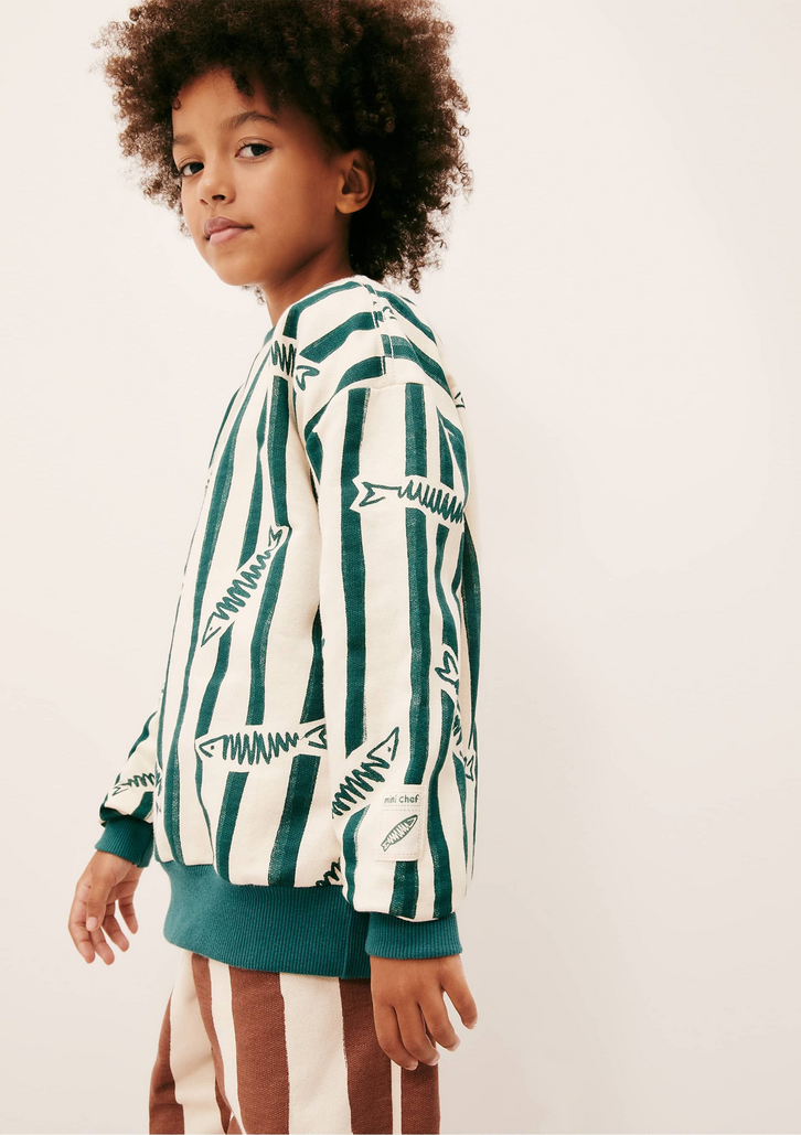 Blusão Verde Hering Kids Infantil Unissex Estampado + Renata Vanzetto
