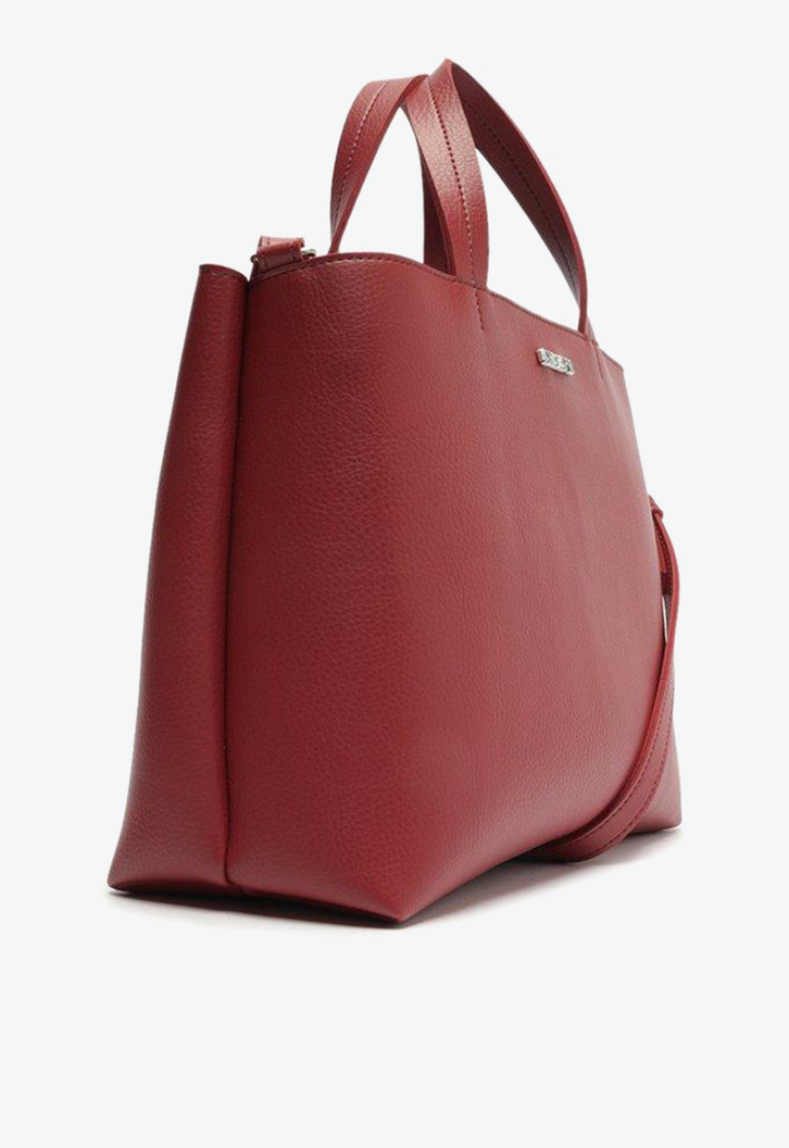 Bolsa Tote Pouch Roxa Anacapri Divisórias Média