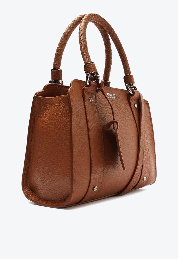 Bolsa Tote Marrom Arezzo Couro Média Piazza