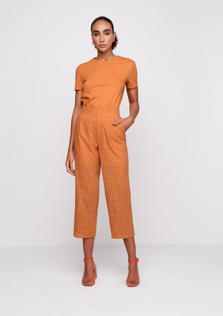 Blusa Laranja Dzarm Manga Curta