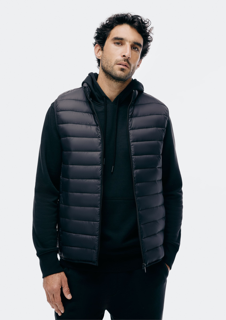 Colete Básico Preto Hering Puffer Comfort
