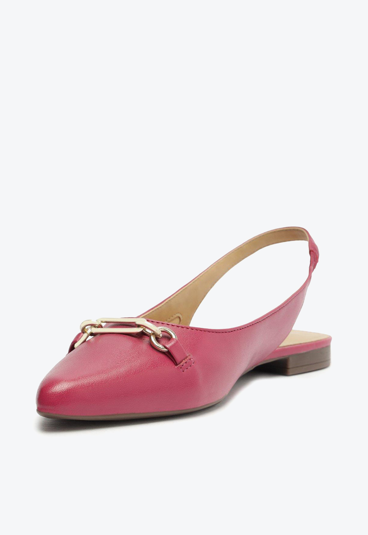 Sapatilha Rosa Anacapri Slingback Bico Fino Classy