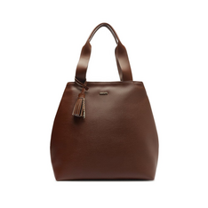 Bolsa Shopping Grande Maxi Barbicacho Marrom