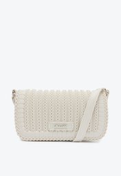 Bolsa Crossbody Branca Anacapri Média Texturizada Injetada