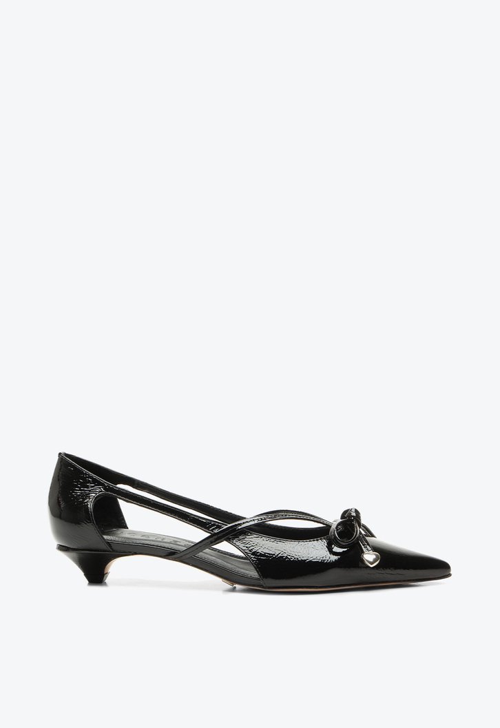 Scarpin Blossom Preto