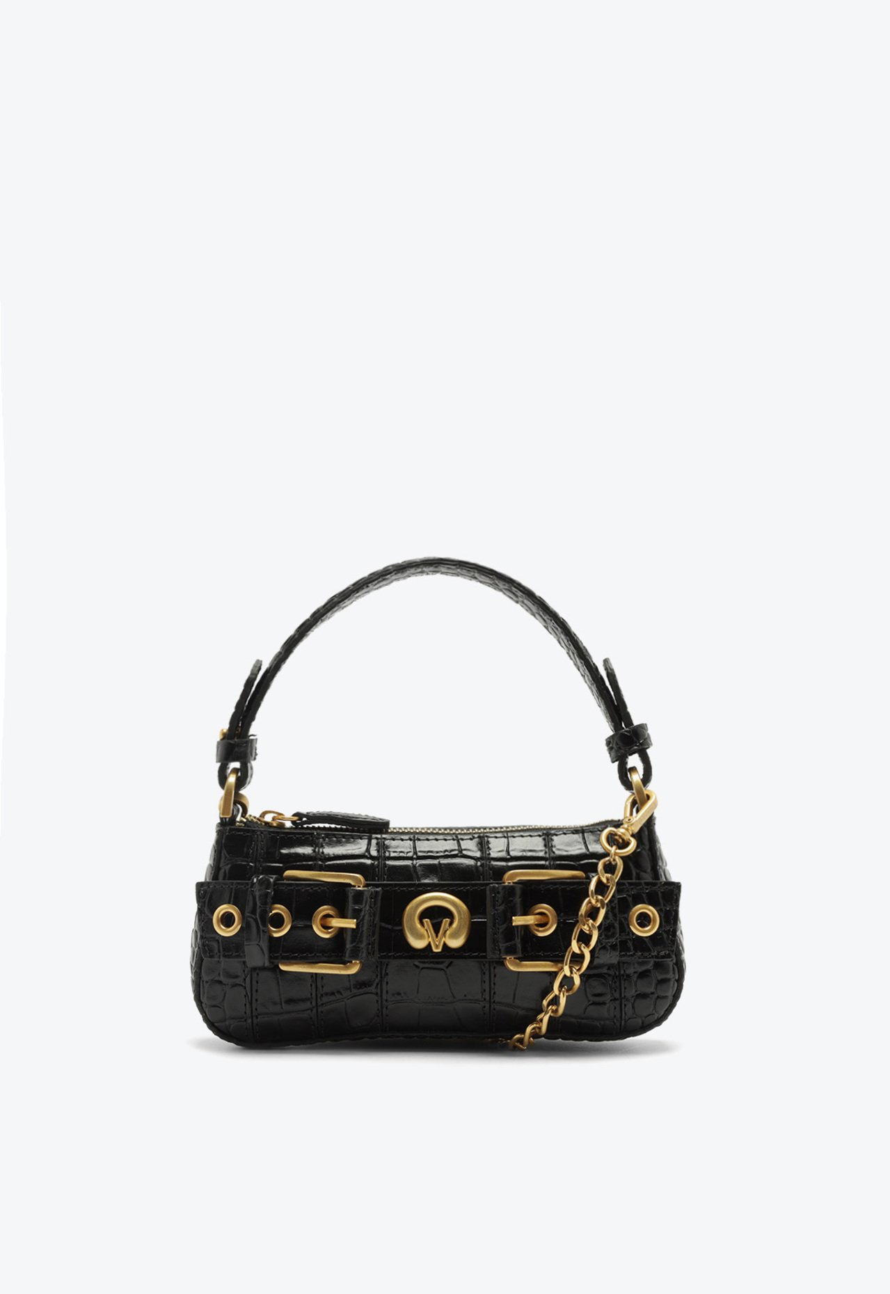 sagina ルルシェ Bolsa Preta Vicenza Shoulder Lien Pequena | ZZ MALL