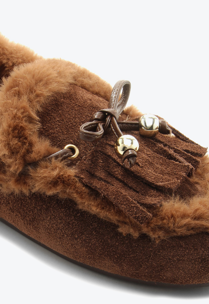 Mocassim Rebecca Marrom Camurça | ZZ MALL