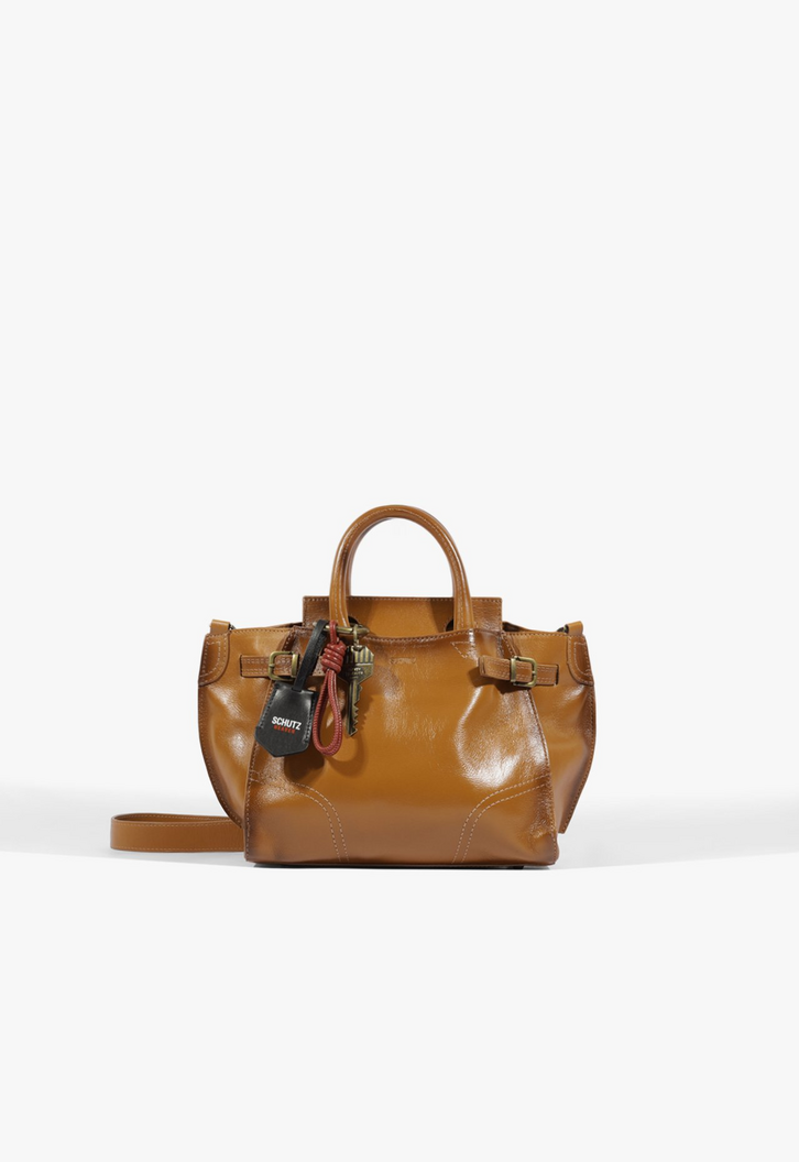 Bolsa Schutz Heaven Heritage Pequena Couro Marrom | ZZ MALL