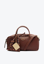 Bolsa Tote Média Lenço Marrom