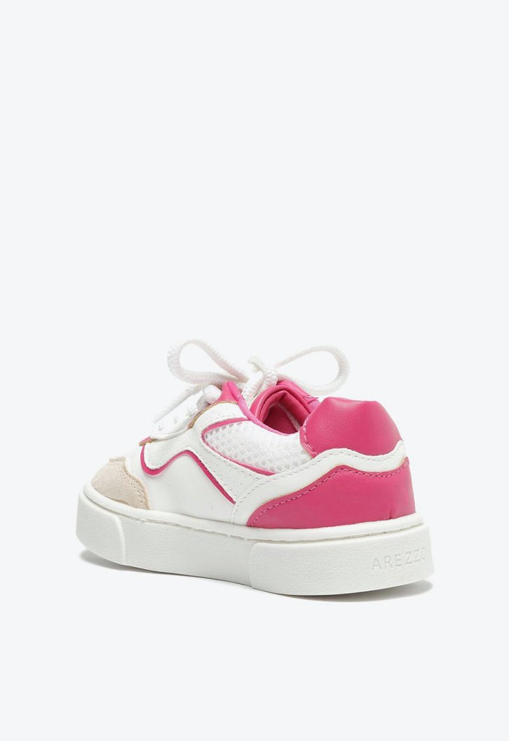 Tênis Branco Rosa Arezzo Flatform Bambini