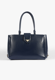 Bolsa Shopping Alyssa Couro Azul