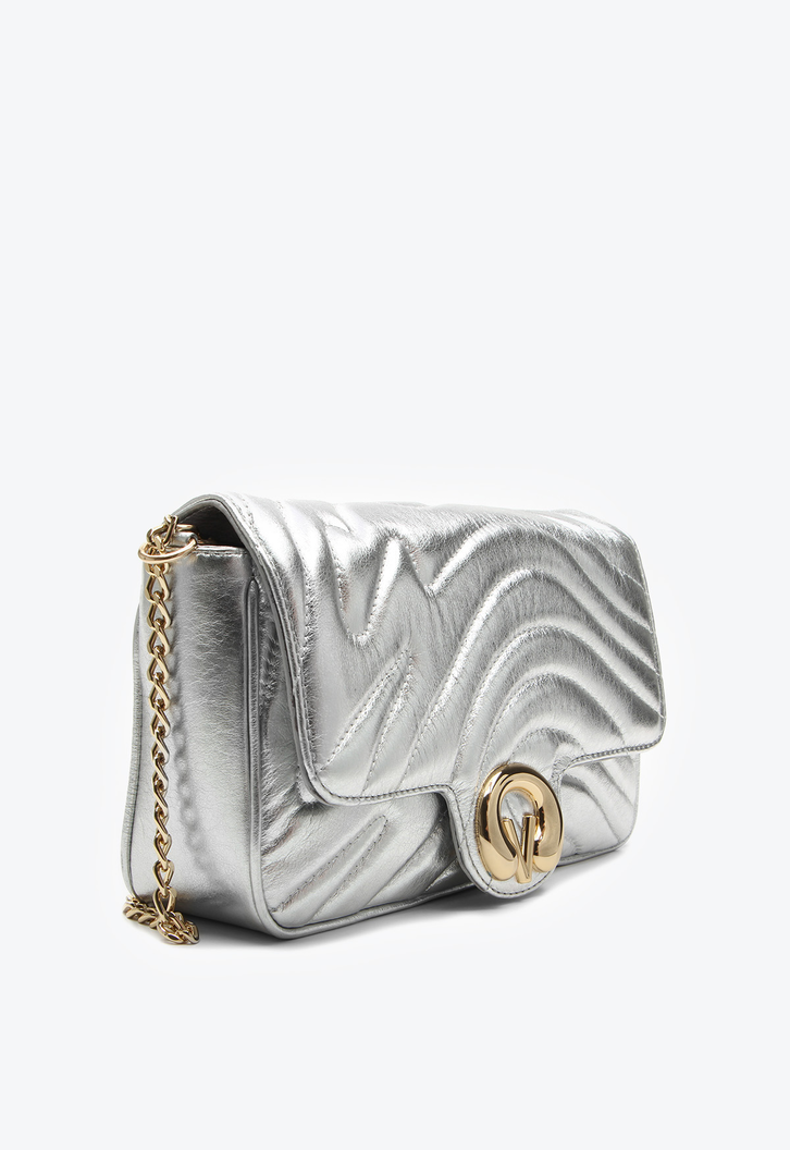 Bolsa Tiracolo Lily Média Prata