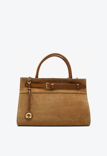 ハナ Bolsa Tote Helena Média Caramelo | ZZ MALL