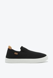 Tênis Slip On Preto Anacapri Knit Texturizado