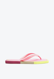 Chinelo De Dedo Rosa Brizza Square Color