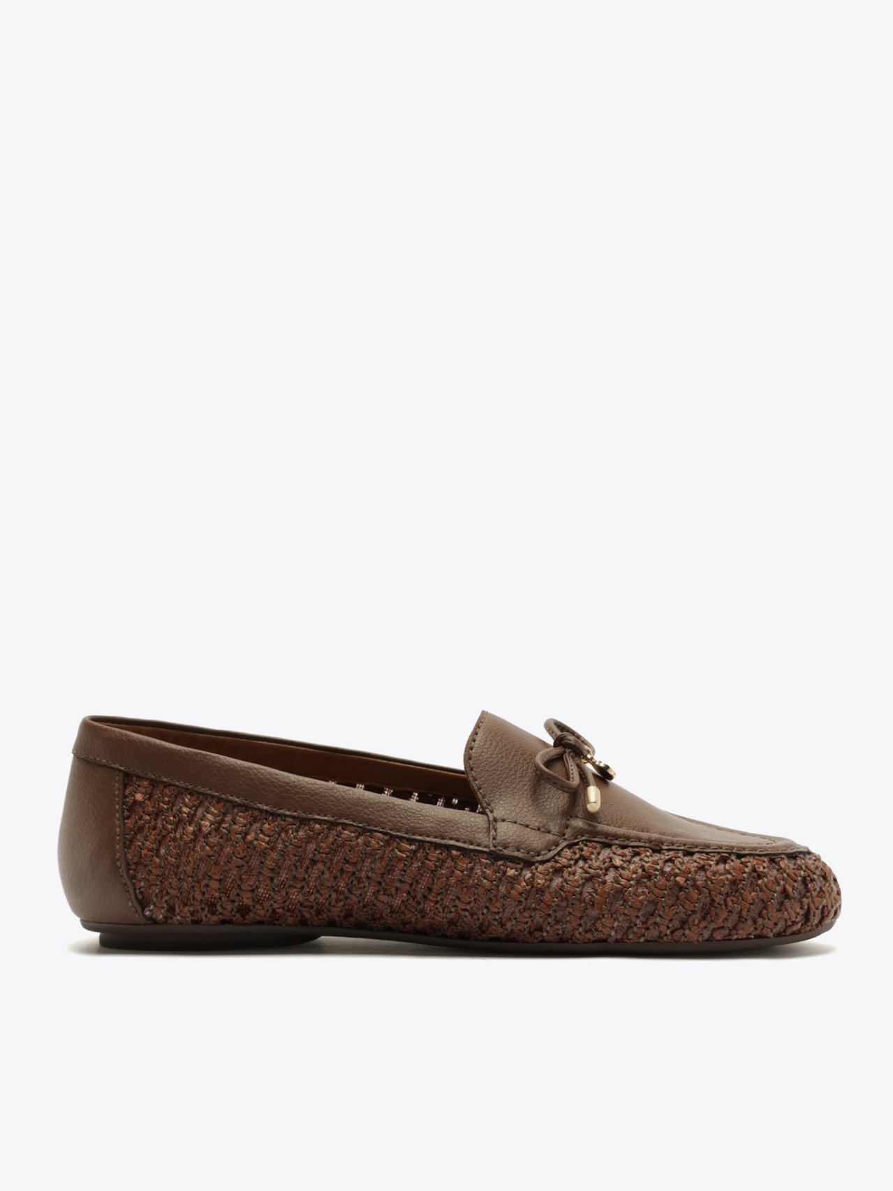 Mocassim Laço Tela Marrom Coffee | ZZ MALL
