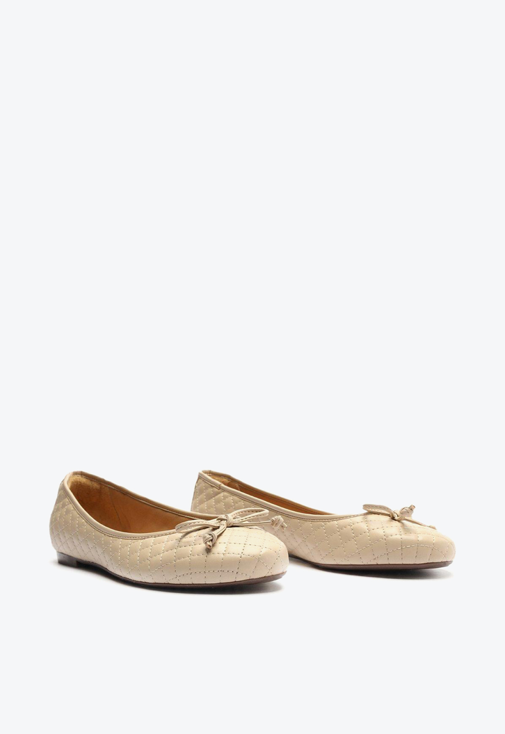 Sapatilha Nude Anacapri Taupe Matelassê