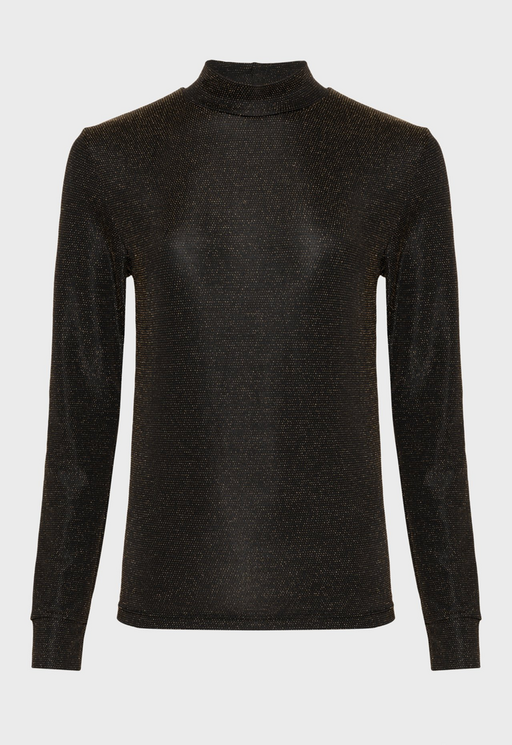 Blusa Gola Alta Tule Willow Preta