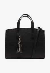 Bolsa Tote Preta Anacapri Grande Chaveiro Barbicacho