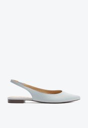 Sapatilha Azul Anacapri Slingback Bico Fino