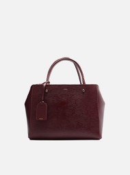 Bolsa Tote Vermelha Couro Bella Média