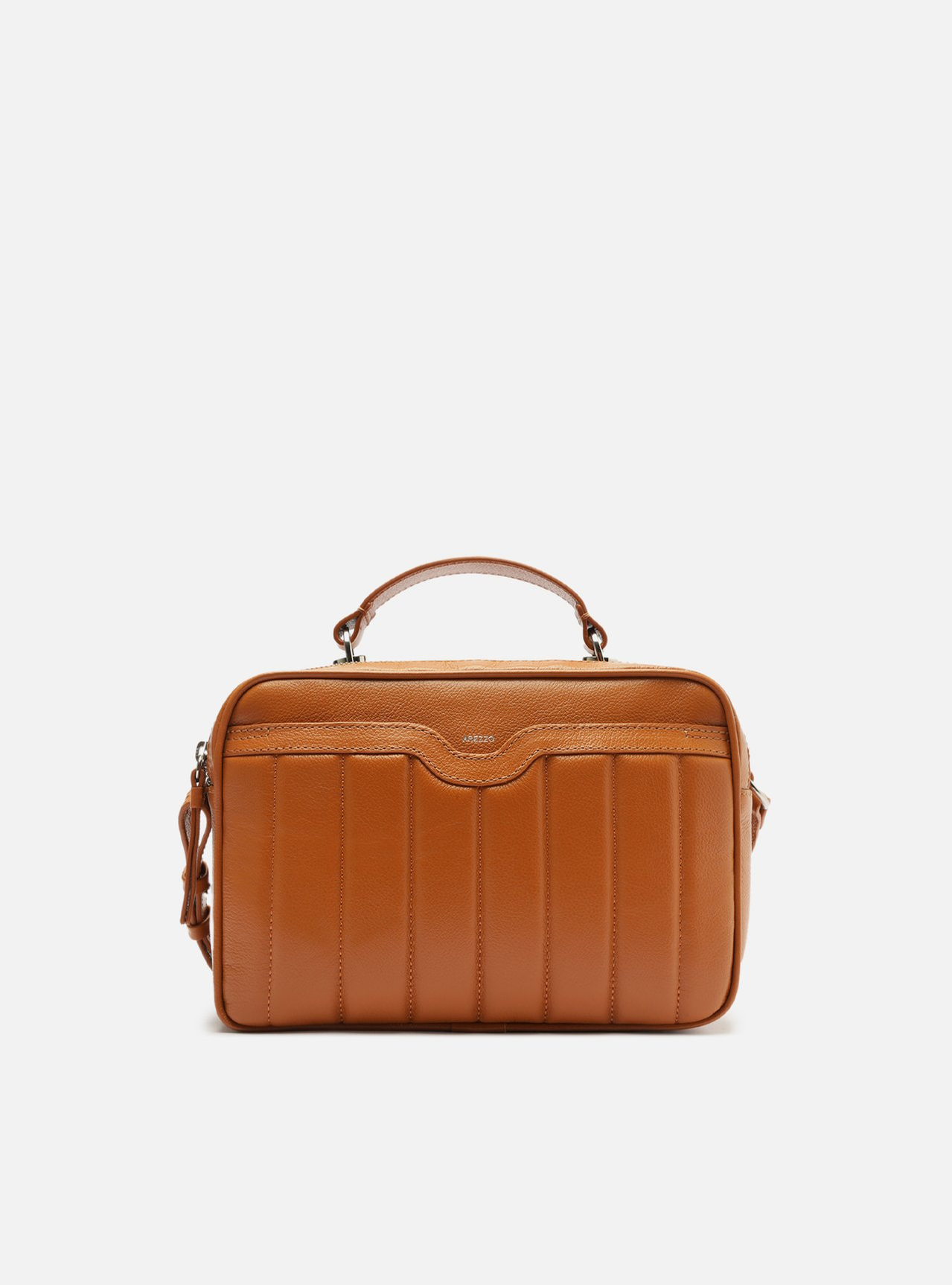 Bolsa Arezzo Tiracolo Marrom Couro Francine Média Bolsa Arezzo Tiracolo Marrom Couro Francine Média